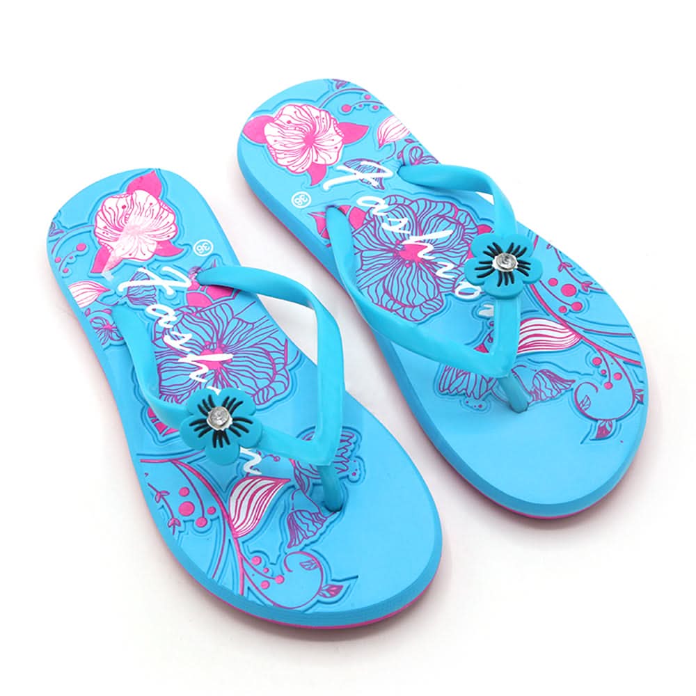 Women's Flip Flop Slipper - Cyan, Women Slippers, Chase Value, Chase Value