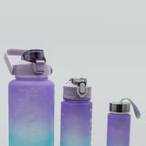 Sports Water Bottle 3Pc Set - 2000ml - Purple, Water Bottle, Chase Value, Chase Value