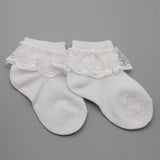 Girls Frill Sock - White, Girls Socks, Chase Value, Chase Value