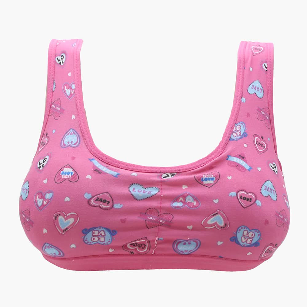 Girls Foam Biddies - Dark Pink, Girls Shameez Camisole & Biddies, Chase Value, Chase Value