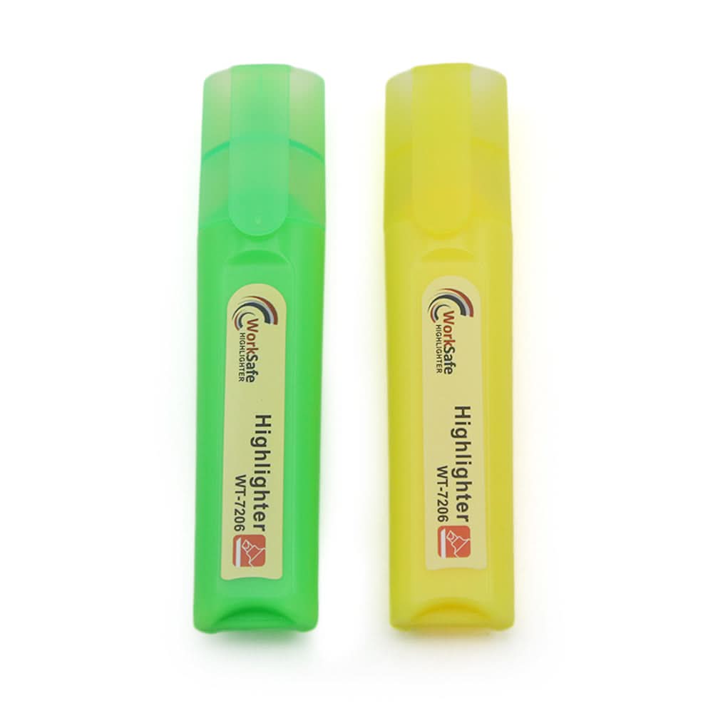 Work safe High Lighter Pack Of 2 - Multi Color, Coloring Tools, Chase Value, Chase Value