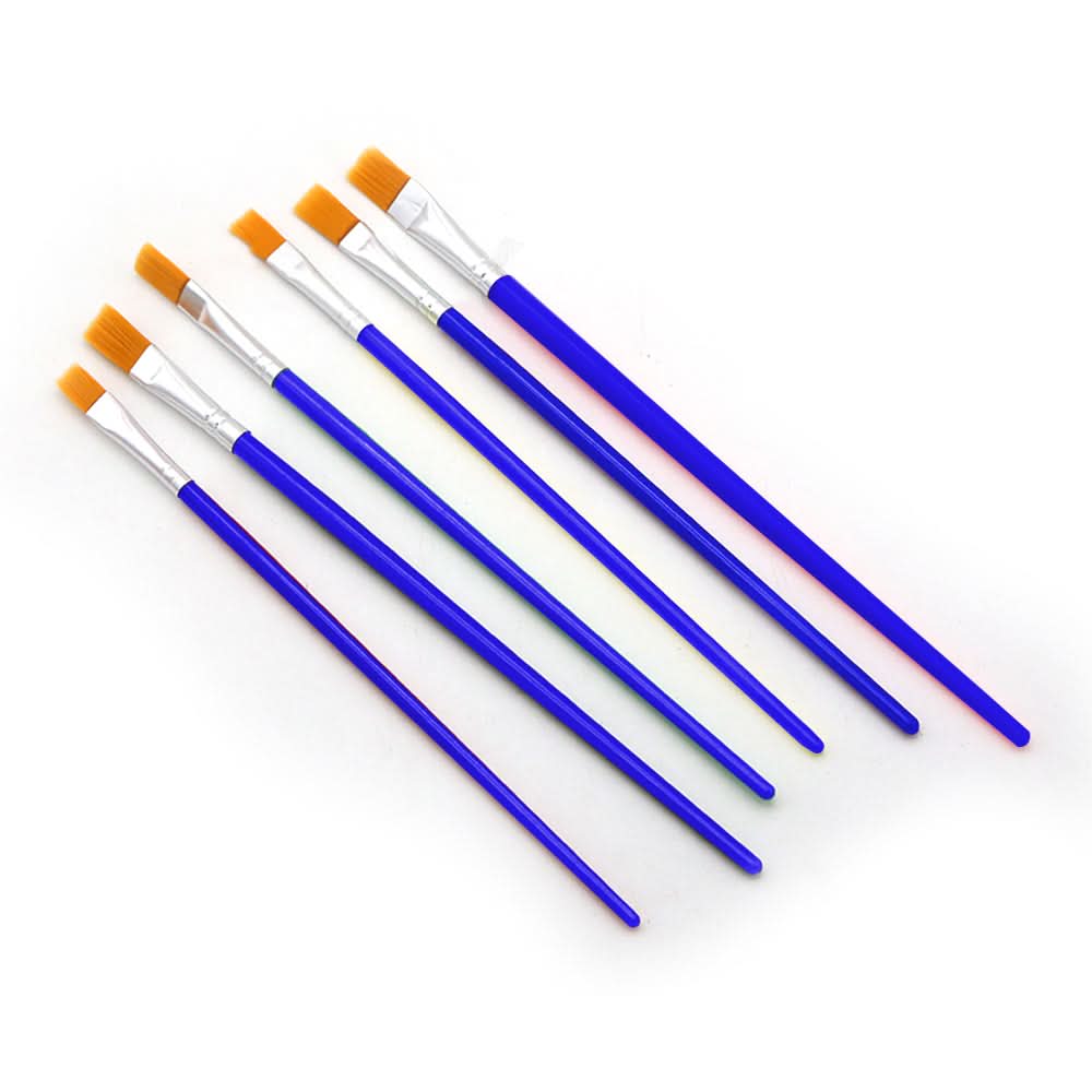 Paint Brush Pack of 6 - Navy Blue, Coloring Tools, Chase Value, Chase Value