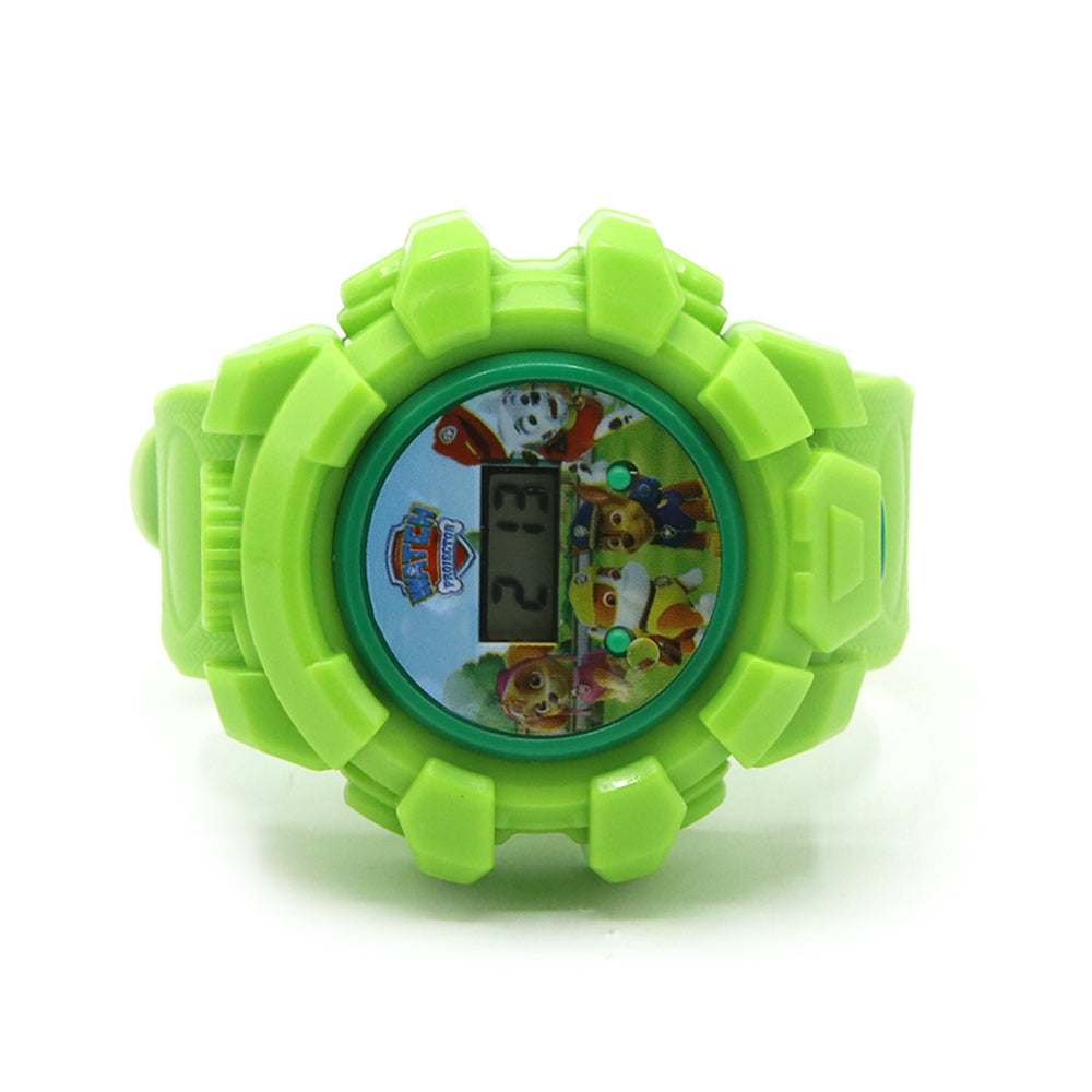 Projector Light Digital Watch - Green, Kids Watches, Chase Value, Chase Value