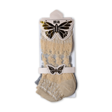 Women's Socks Pack of 2 - Skin & Grey, Women Socks Stocking & Gloves, Chase Value, Chase Value