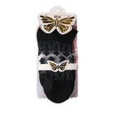 Women's Socks Pack of 2 - Black & Pink, Women Socks Stocking & Gloves, Chase Value, Chase Value