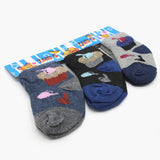 Boys Socks Pack Of 3 - Multi Color, Boys Socks, Chase Value, Chase Value
