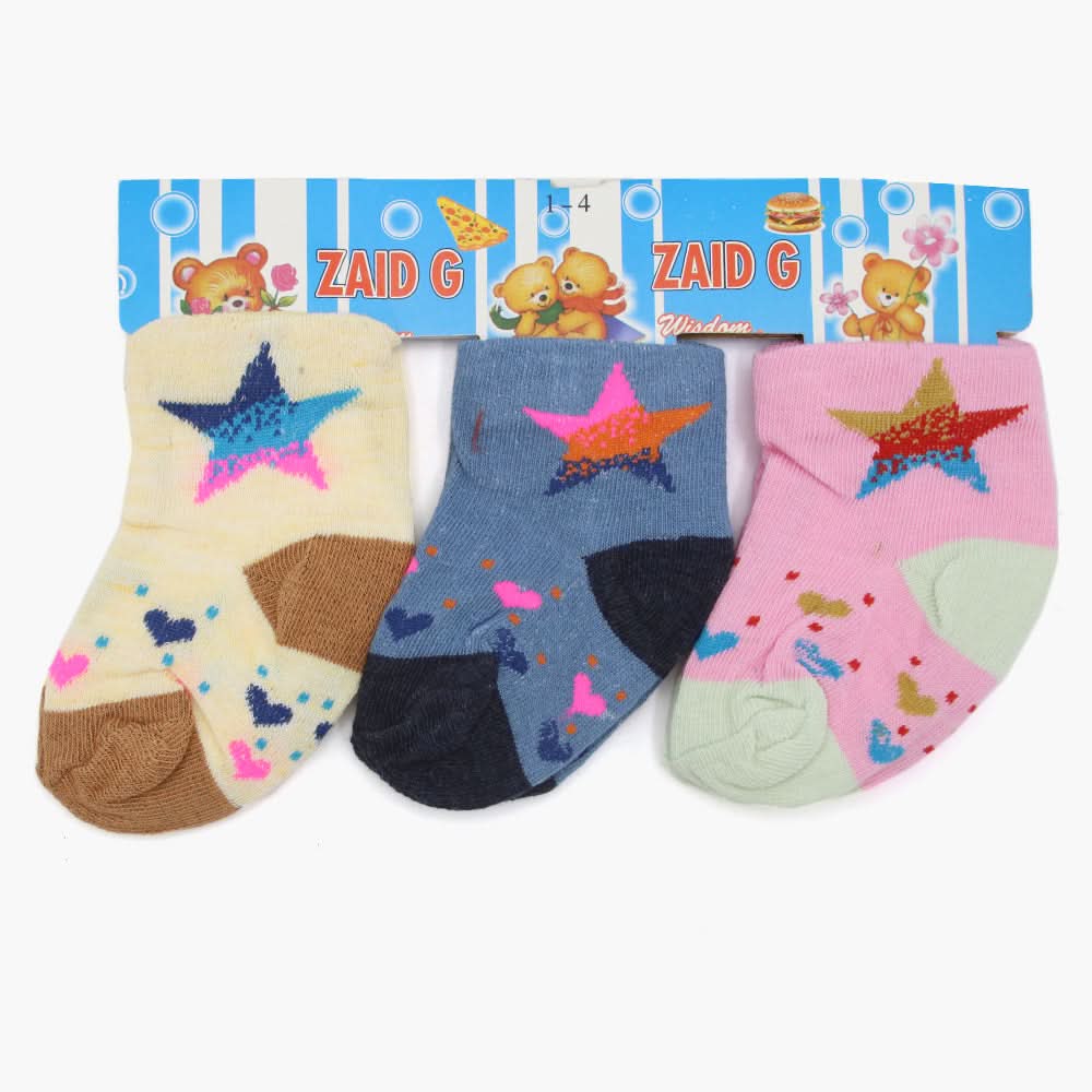Boys Socks Pack Of 3 - Multi Color, Boys Socks, Chase Value, Chase Value