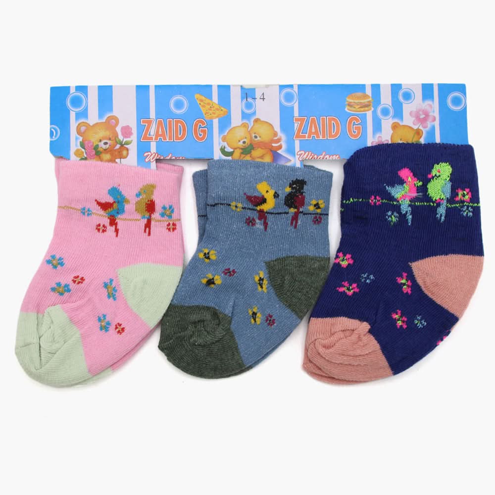 Boys Socks Pack Of 3 - Multi Color, Boys Socks, Chase Value, Chase Value