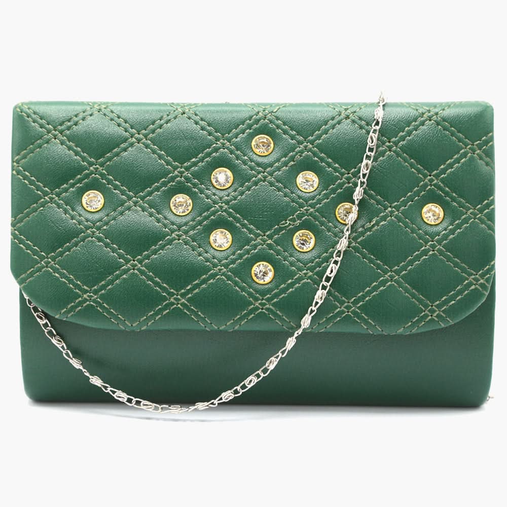 Women's Clutch - Dark Green, Women Clutches, Chase Value, Chase Value