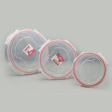 3 Pc Round Air Tight Food Storage Container, Tiffin Boxes & Bottles, Chase Value, Chase Value