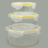 3 Pc Round Air Tight Food Storage Container, Tiffin Boxes & Bottles, Chase Value, Chase Value