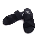 Valuable Black Casual Slipper L-002/M179, Men's Slippers, Chase Value, Chase Value