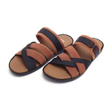Valuable Causal Open Toe Slipper L-001/M178 - Black, Men's Slippers, Chase Value, Chase Value