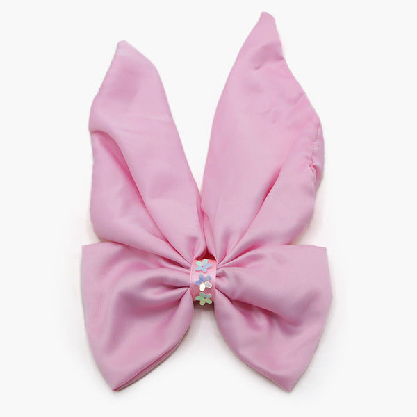 Girls Hair Bow Pin - Baby Pink