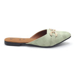 Women's Backless Pump - Green, Women Backless Pumps, Chase Value, Chase Value