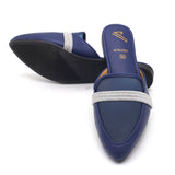 Valuable Women's Backless Pump - Navy Blue, Women Backless Pumps, Chase Value, Chase Value