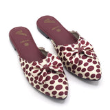 Women's Backless Pump - Maroon, Women Backless Pumps, Chase Value, Chase Value