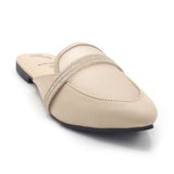 Valuable Women's Backless Pump - Fawn, Women Backless Pumps, Chase Value, Chase Value