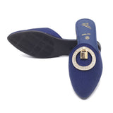 Women's Backless Pump - Navy Blue, Women Backless Pumps, Chase Value, Chase Value
