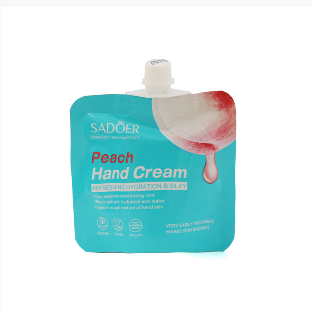 Sadoer Peach Hand Cream, 30g, Creams & Lotions, Sadoer, Chase Value