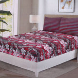 Fitted Bed Sheet With 2 Pillow - Multi Color, Single Size Bed Sheet, Valuable, Chase Value