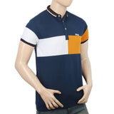Men's Half Sleeves Polo T-Shirt - Steel Blue, Men, T-Shirts And Polos, Chase Value, Chase Value