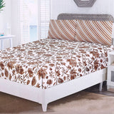 Fitted Bed Sheet With 2 Pillow - Multi Color, Single Size Bed Sheet, Valuable, Chase Value