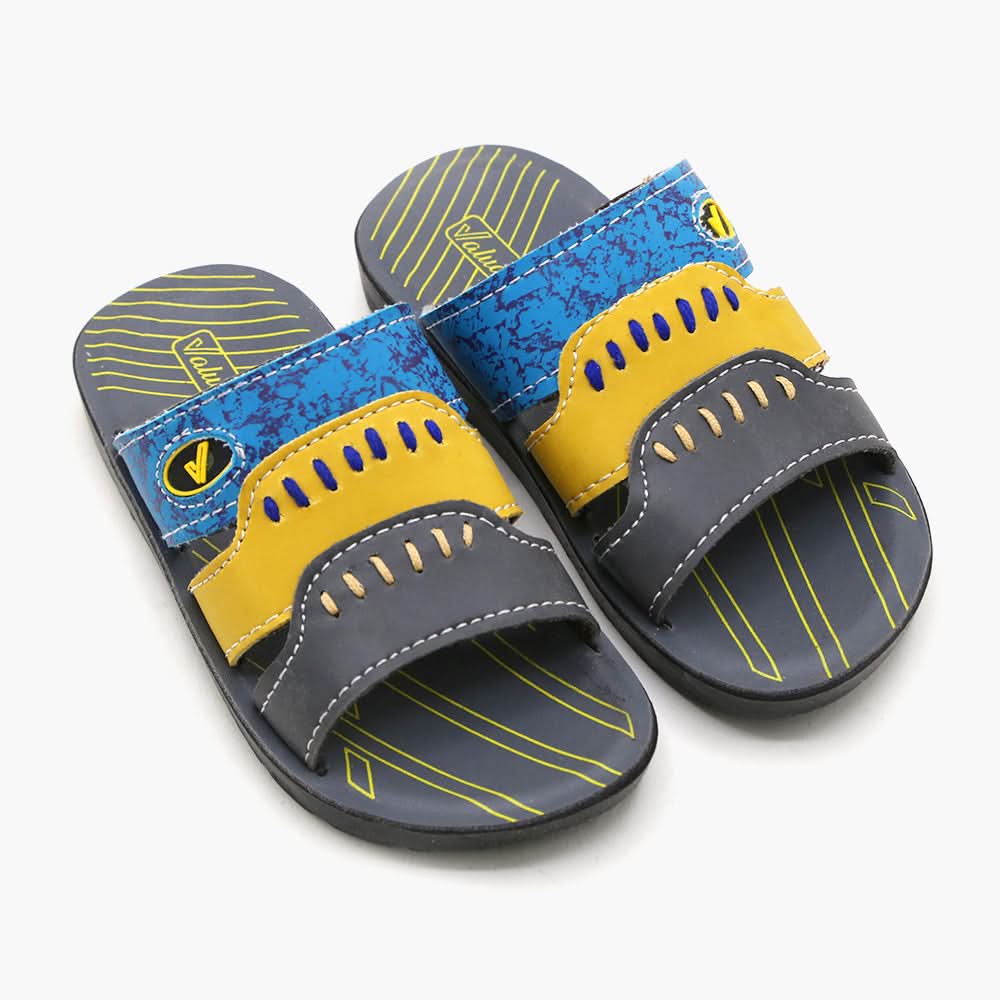 Boys Slipper - Blue, Boys Slippers, Chase Value, Chase Value
