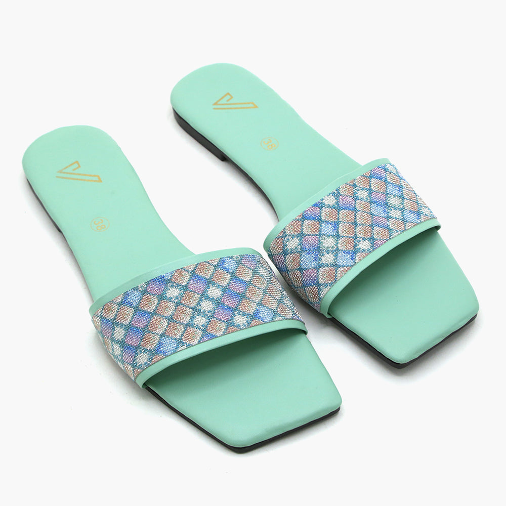 Women's Slipper - Green, Women Slippers, Chase Value, Chase Value