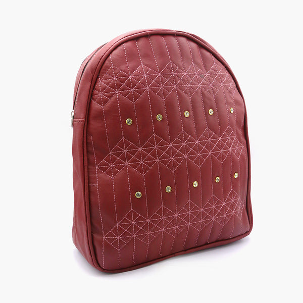 Girls Backpack - Maroon, kids bags, Chase Value, Chase Value