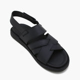 Men's Casual Sandal - Black, Men's Sandals, Chase Value, Chase Value