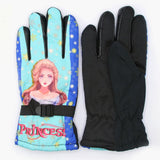 Girls Leather Gloves Barbie - Cyan, Girls Caps & Gloves, Chase Value, Chase Value