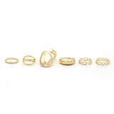 Women's 6Pcs Rings Card, Women Finger Rings, Chase Value, Chase Value