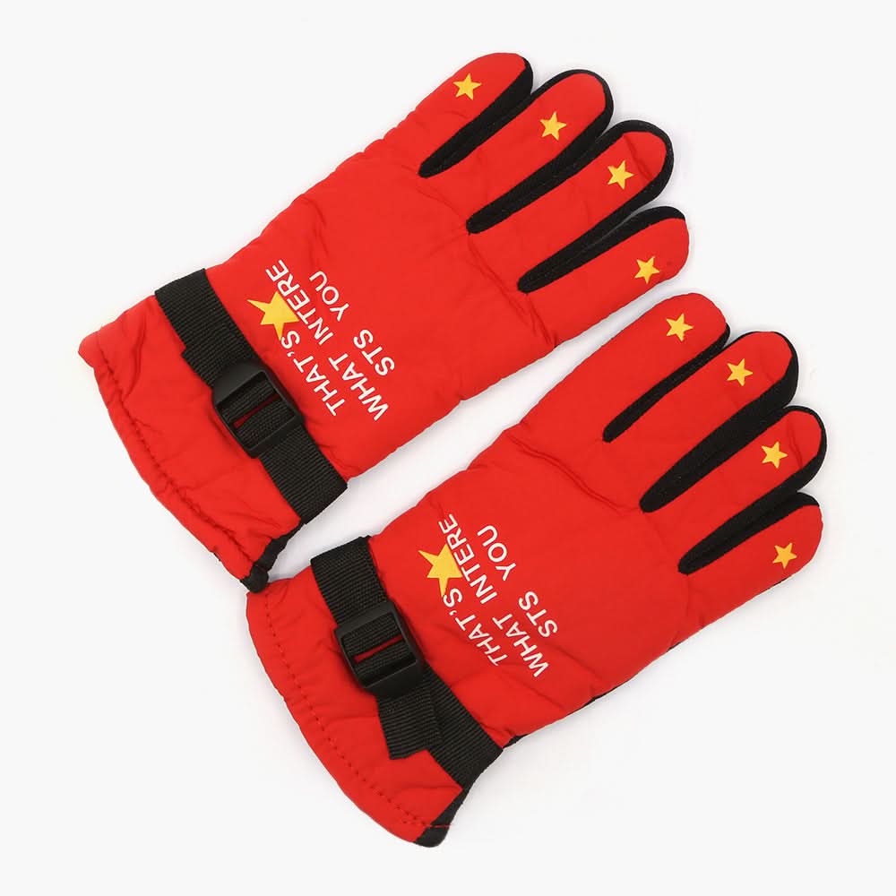 Boys Leather Gloves - Red, Boys Caps & Gloves, Chase Value, Chase Value