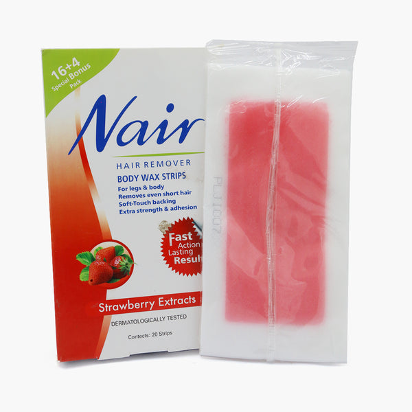 Nair Hair Remover Body Wax Strips - Strawberry Extracts, Hair Removal, Nair, Chase Value