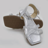 Girls Sandal - Silver, Girls Sandals, Chase Value, Chase Value