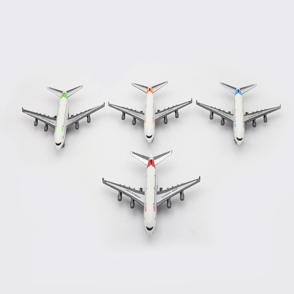 Joy Airplane Toy For Kids Pack Of 4 - White, Non-Remote Control, Chase Value, Chase Value