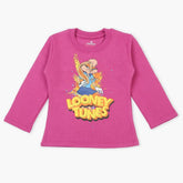 Eminent Girls Full Sleeves T-Shirt - Dark Pink