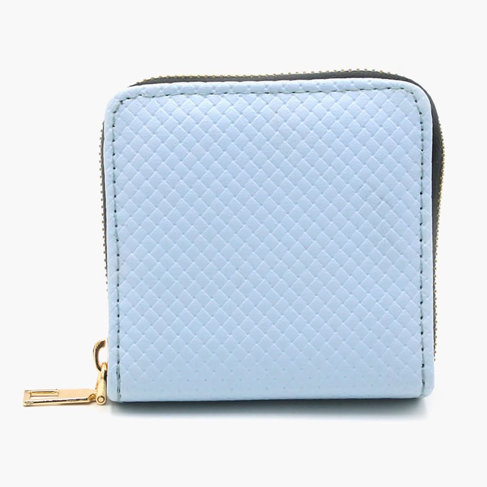 Women's Zipper Wallet - Light Blue, Women Wallets, Chase Value, Chase Value