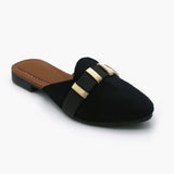 Girls Banto Slipper - Black, Girls Slippers, Chase Value, Chase Value