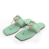 Women's Slippers - Green, Women Slippers, Chase Value, Chase Value