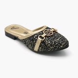 Girls Banto Slipper - Black, Girls Slippers, Chase Value, Chase Value
