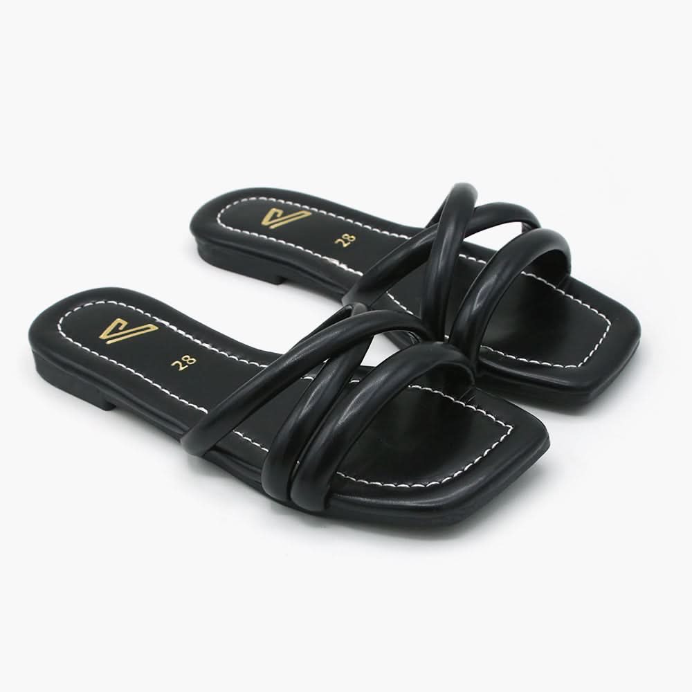 Girls Slipper - Black, Girls Slippers, Chase Value, Chase Value