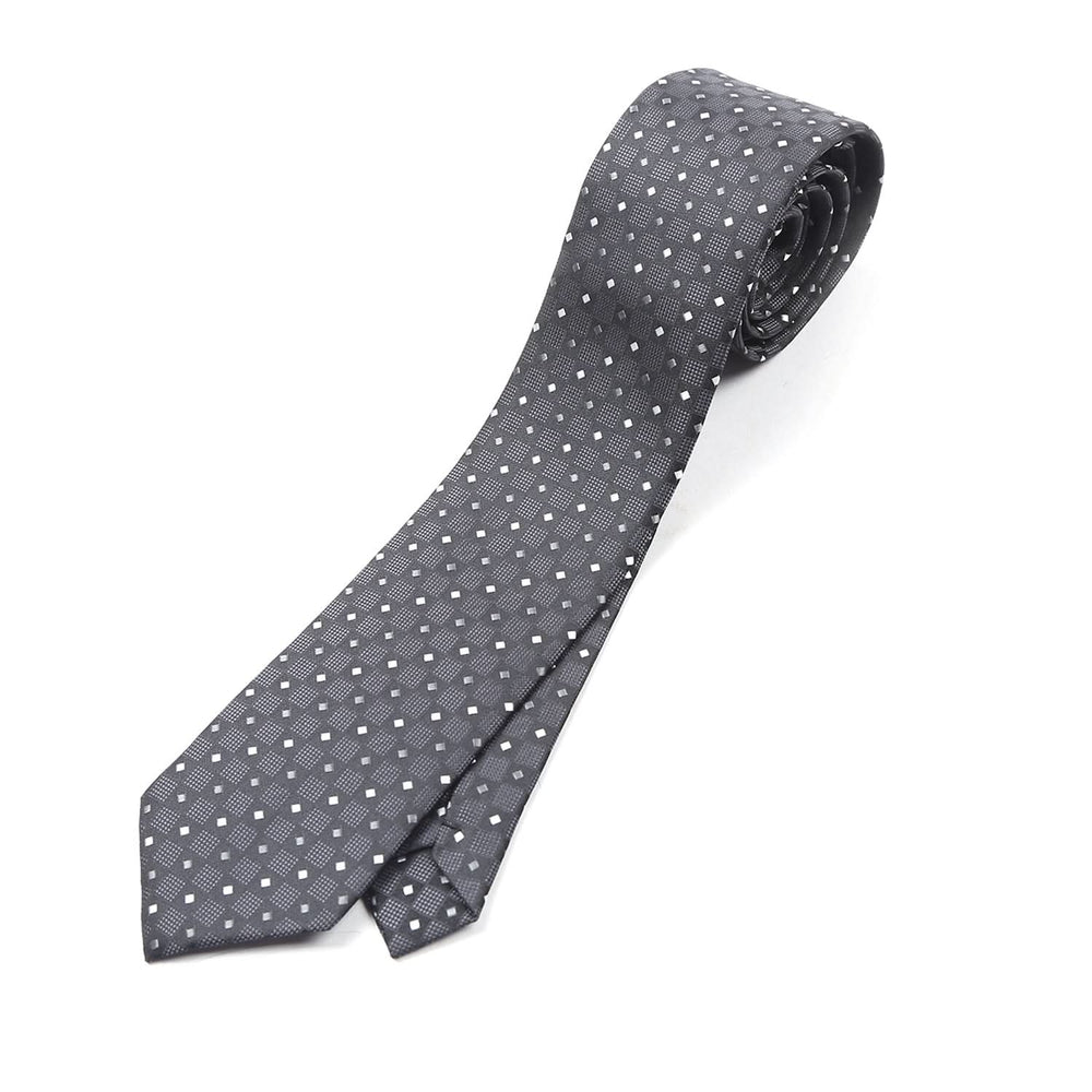 Men's Neck Tie - Black & Grey, Men's Tie, Chase Value, Chase Value
