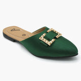Women's Banto Slipper - Green, Women Slippers, Chase Value, Chase Value