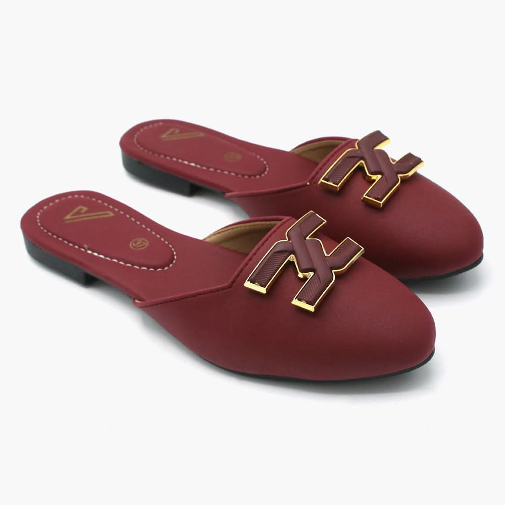 Women's Banto Slipper - Maroon, Women Slippers, Chase Value, Chase Value