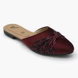 Women's Banto Slipper - Maroon, Women Slippers, Chase Value, Chase Value