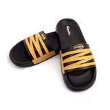 Valuable Open-toe Men's Slider - Black & Yellow, Men's Slippers, Chase Value, Chase Value