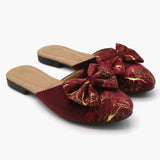 Women's Banto Slipper - Maroon, Women Slippers, Chase Value, Chase Value