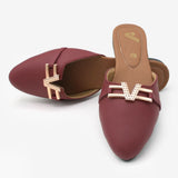 Women's Banto - Maroon, Women Slippers, Chase Value, Chase Value